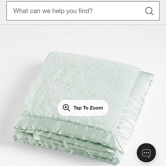 CRATE & KIDS Mint Satin baby stroller blanket - Picture 3 of 7